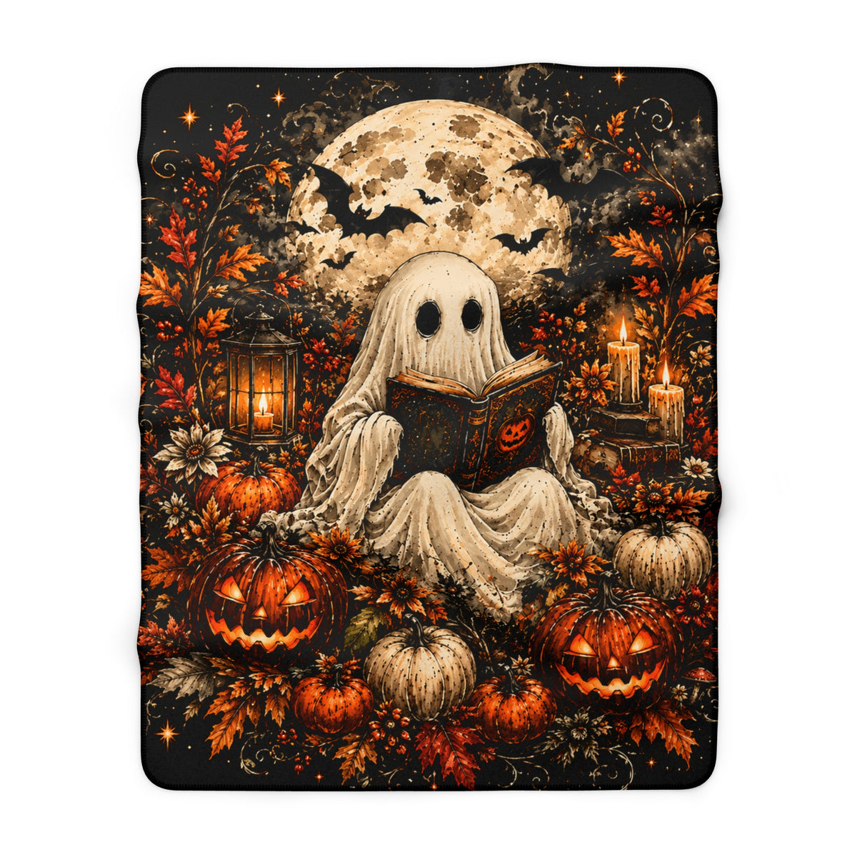 Spooky Stories & Cozy Nights Sherpa Fleece Blanket