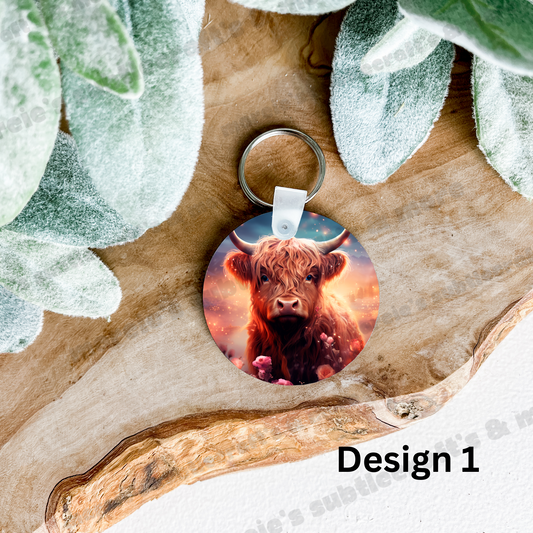 Highland Cow Collection Keychains