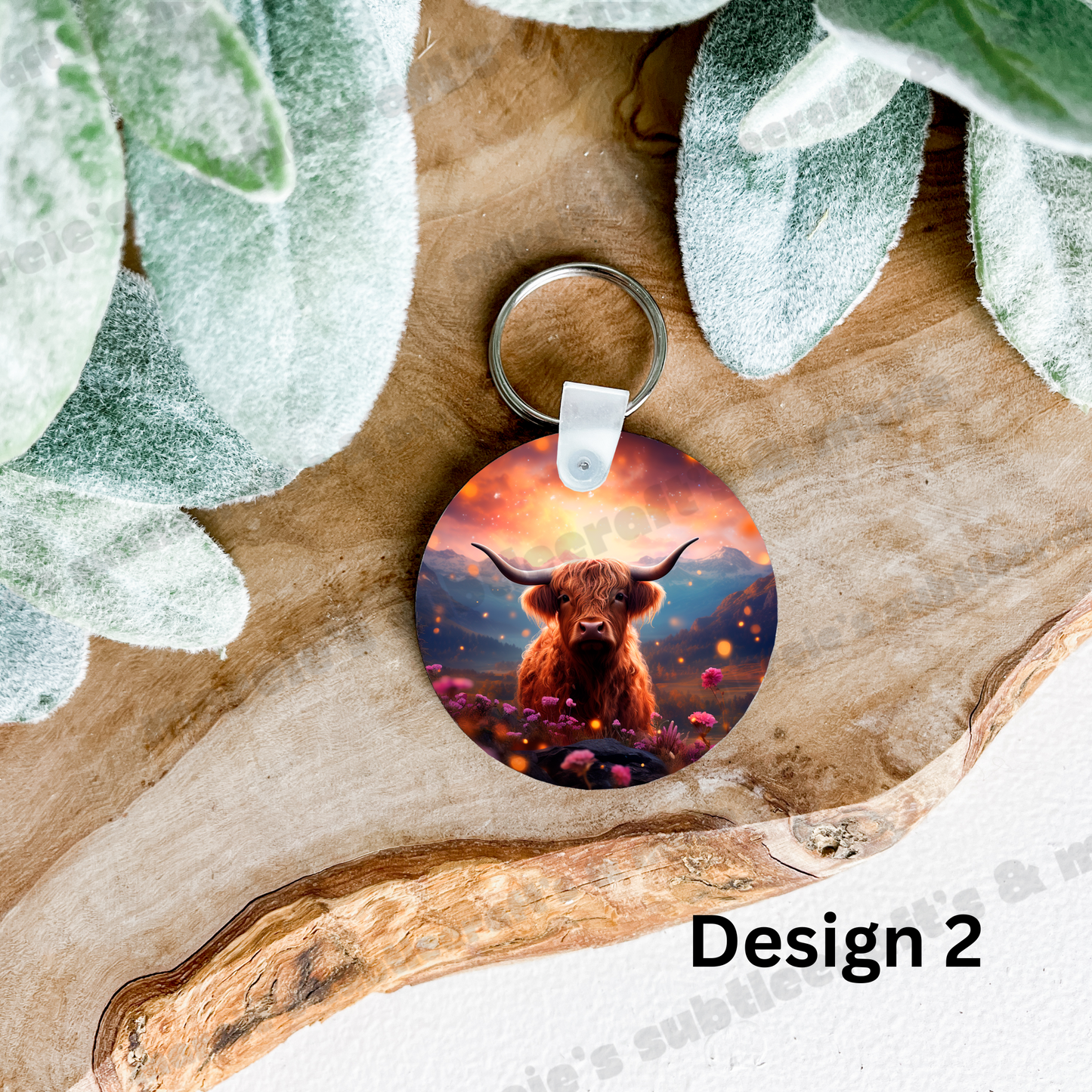 Highland Cow Collection Keychains