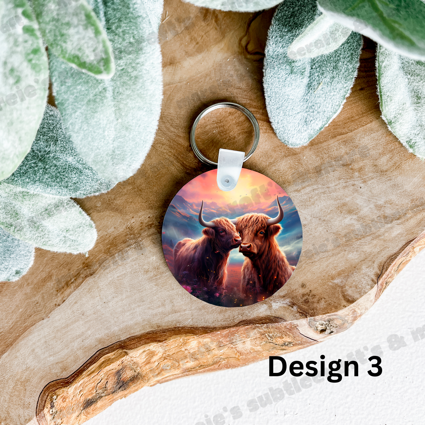 Highland Cow Collection Keychains