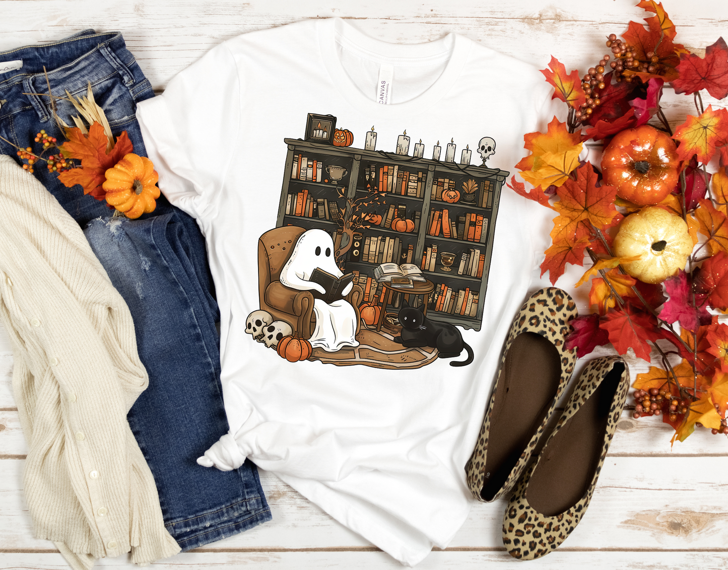 Ghostly Bookish T-Shirt