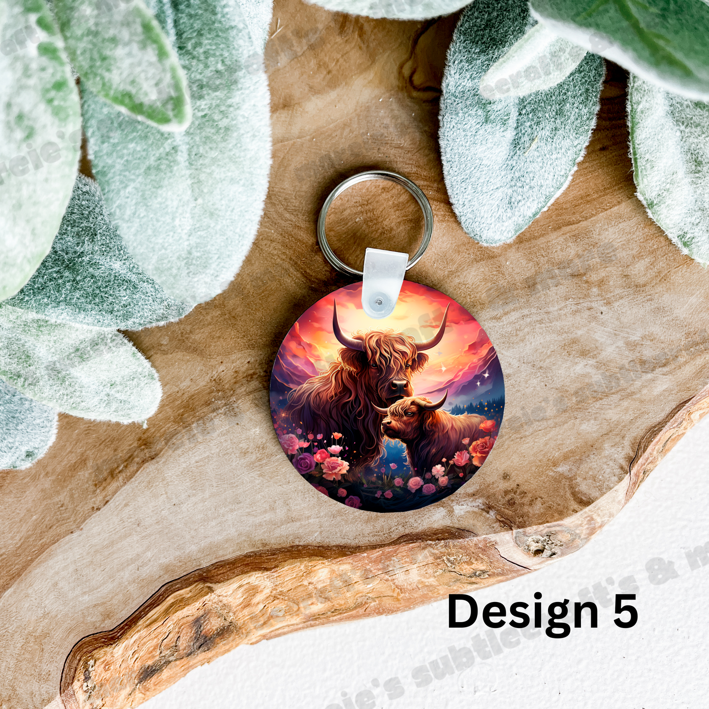 Highland Cow Collection Keychains