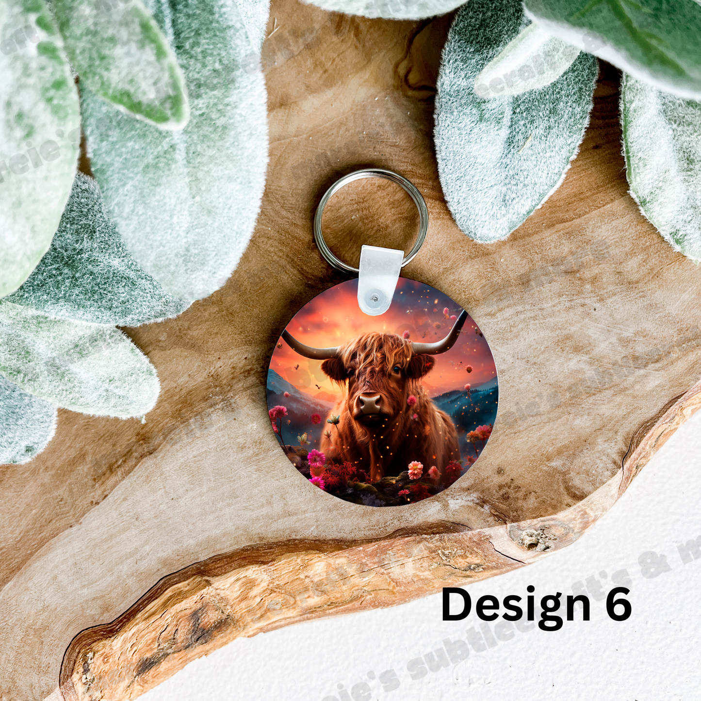 Highland Cow Collection Keychains