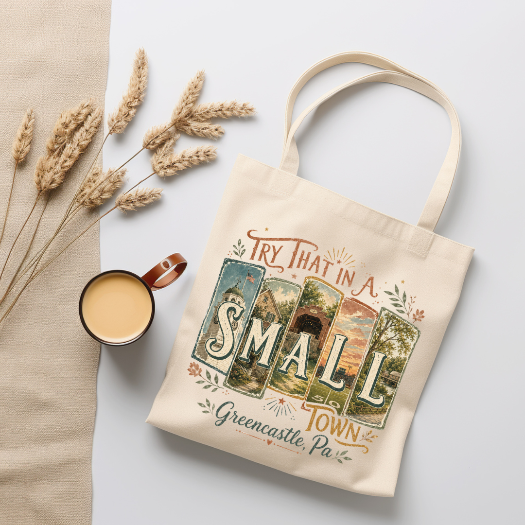 Small Town Greencastle Tote Bag