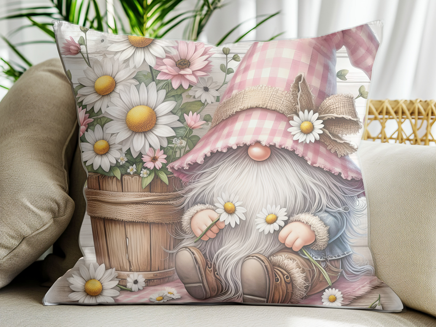 Spring Gnomes Pillow