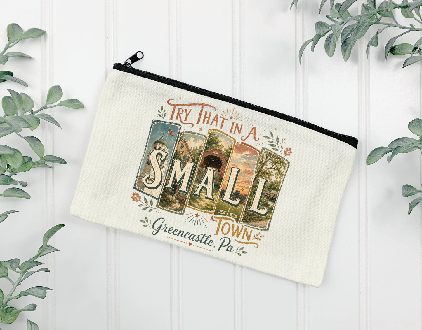 Small Town Greencastle Canvas Bag
