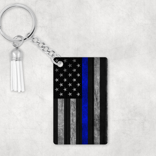 Back the Blue KeyChain