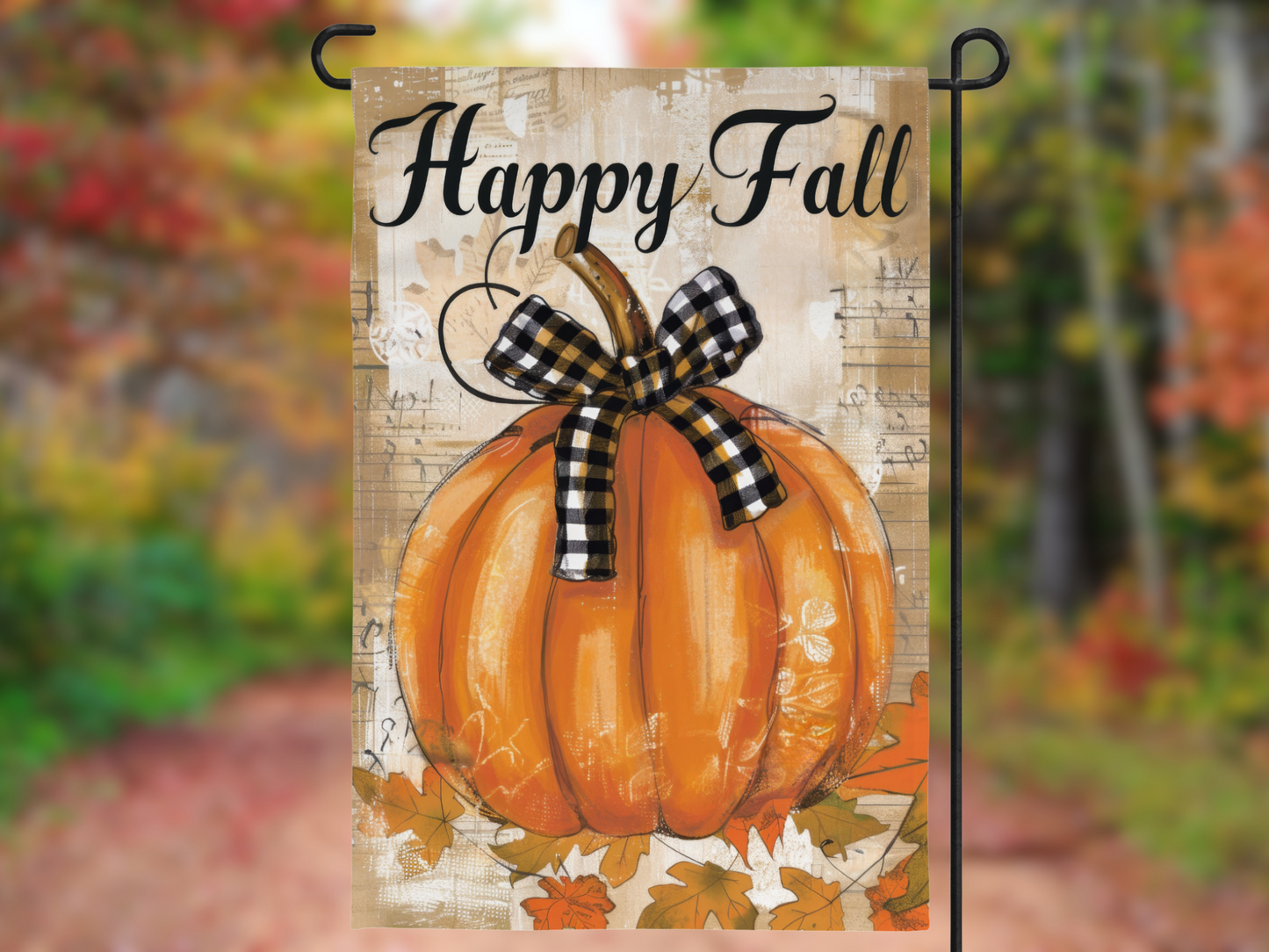 Happy Fall Pumpkin Garden Flag