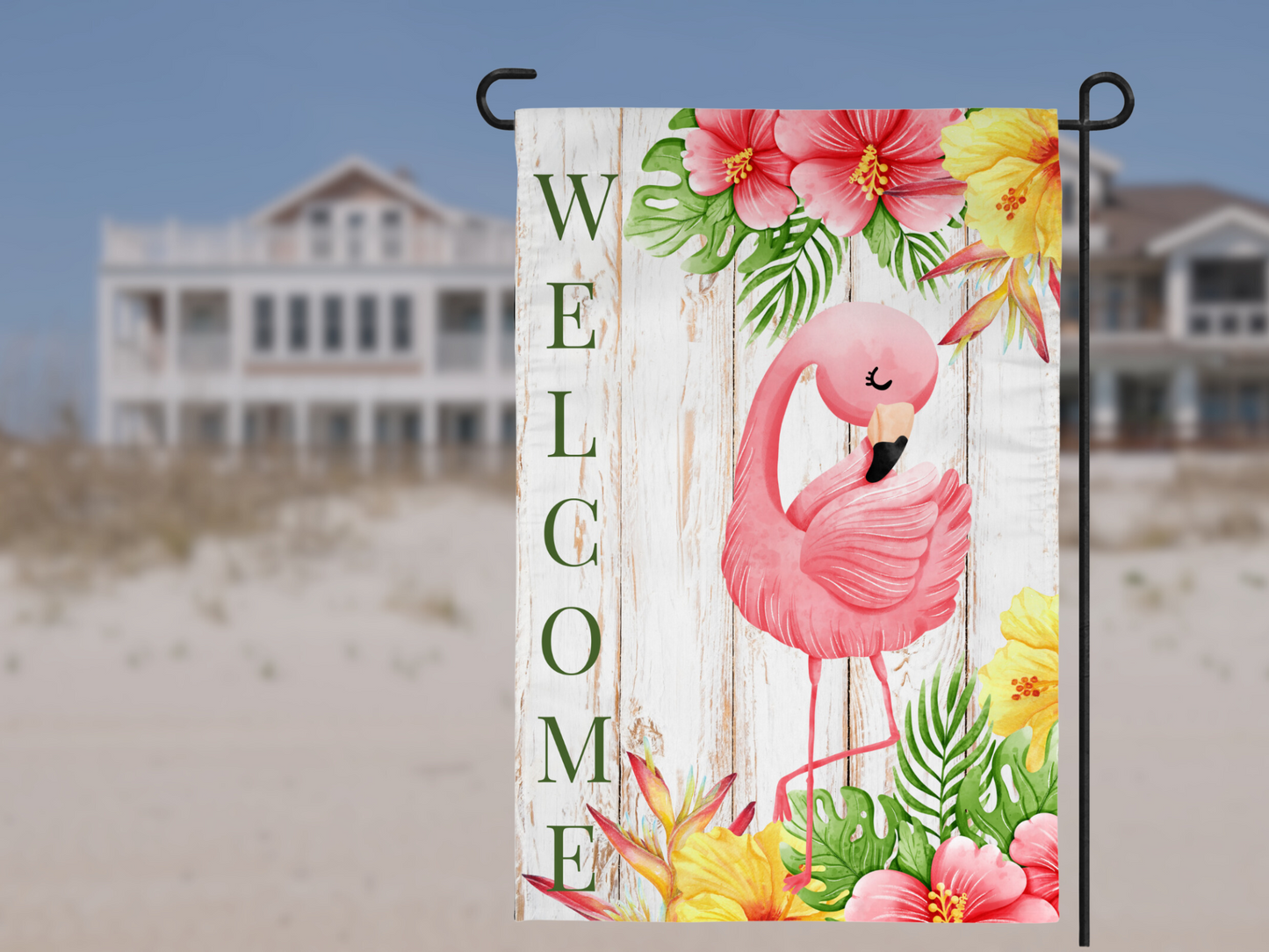 Flamingo Garden Flag