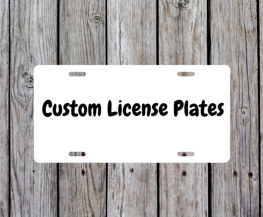 Customize Your Own License Plate