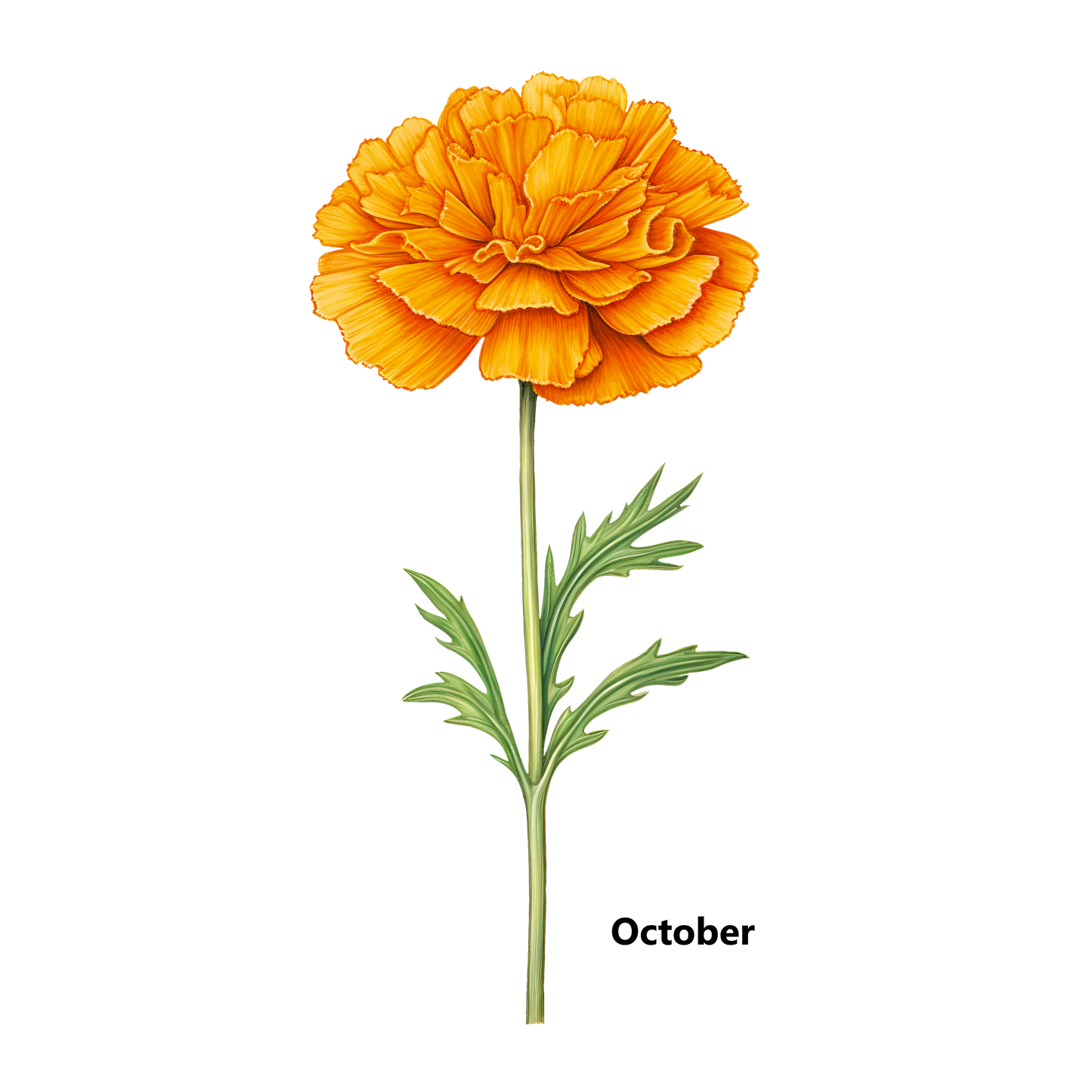 Birth Flower Customize Decorative Pillow