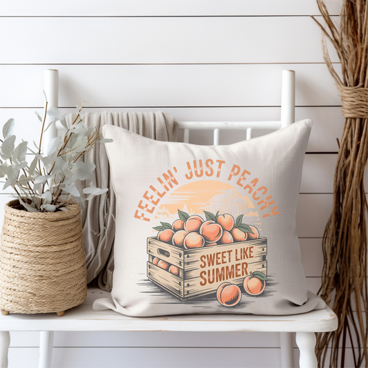 Feelin’ Just Peachy Pillow