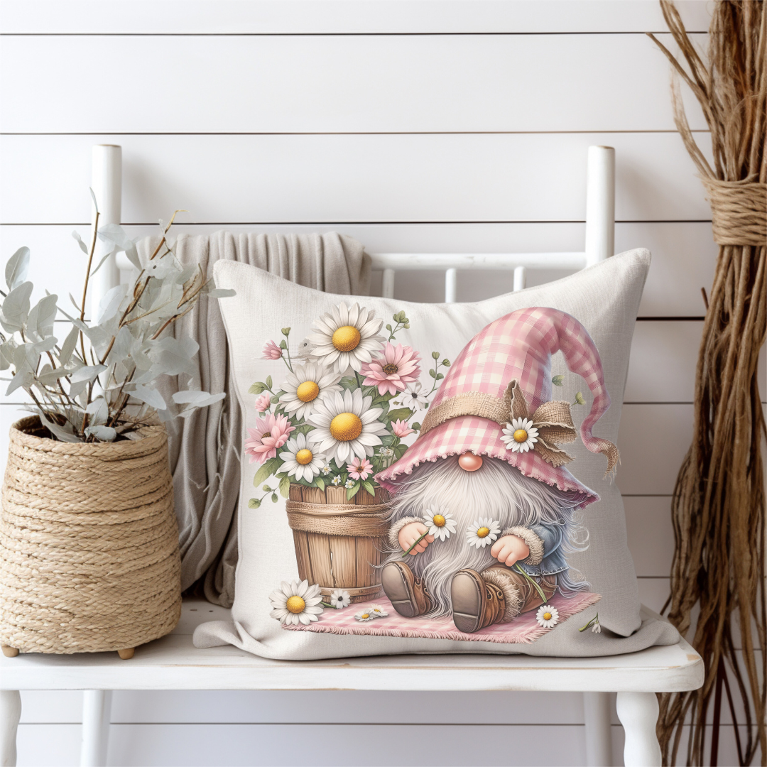 Spring Gnomes Pillow