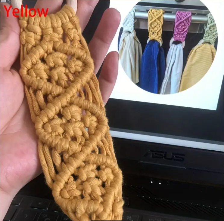 Handwoven Bohemian Knitted Towel Ring