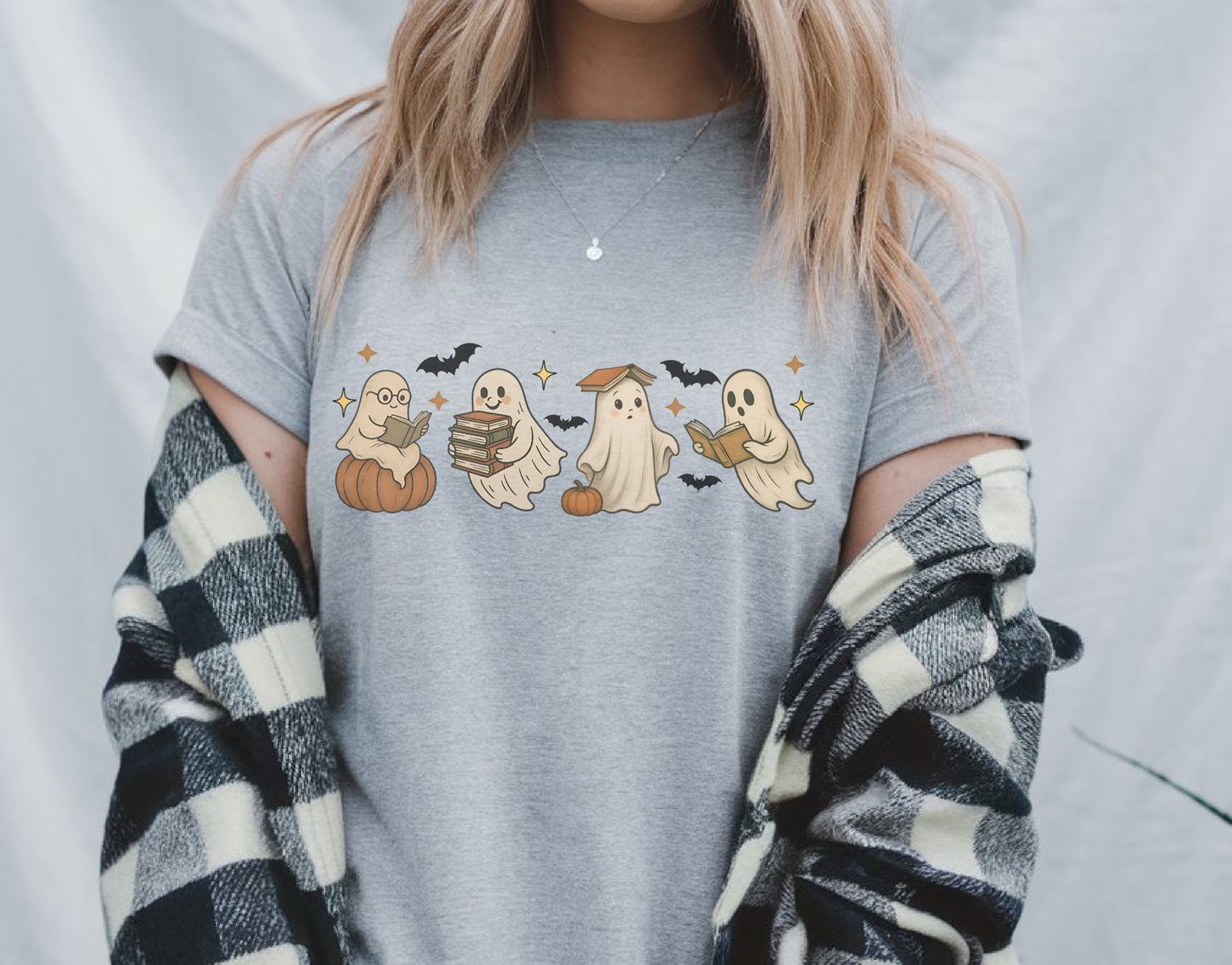 Spooky Book Club Ghost Shirt