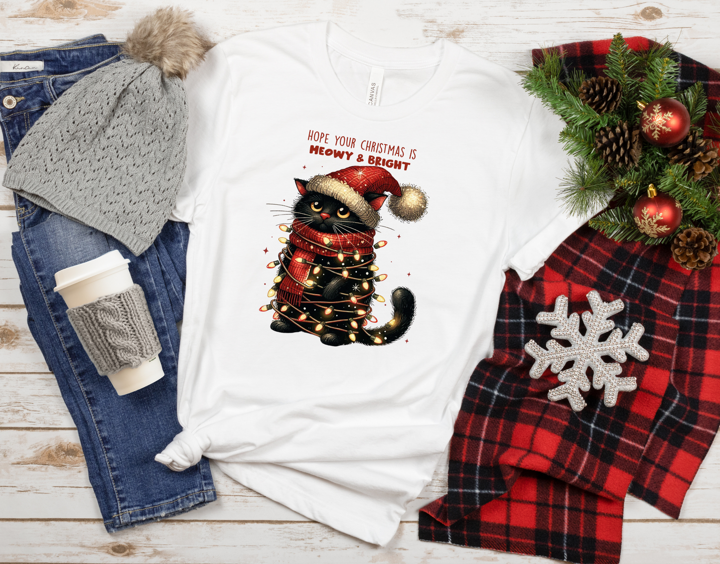 I Hope Your Christmas is Meowy and Bright T-Shirt