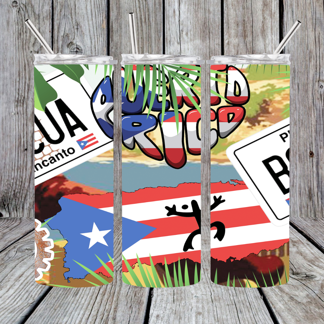 20 oz Puerto Rico Tumbler