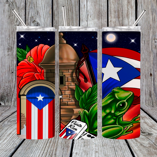 20 oz Puerto Rico Tumbler