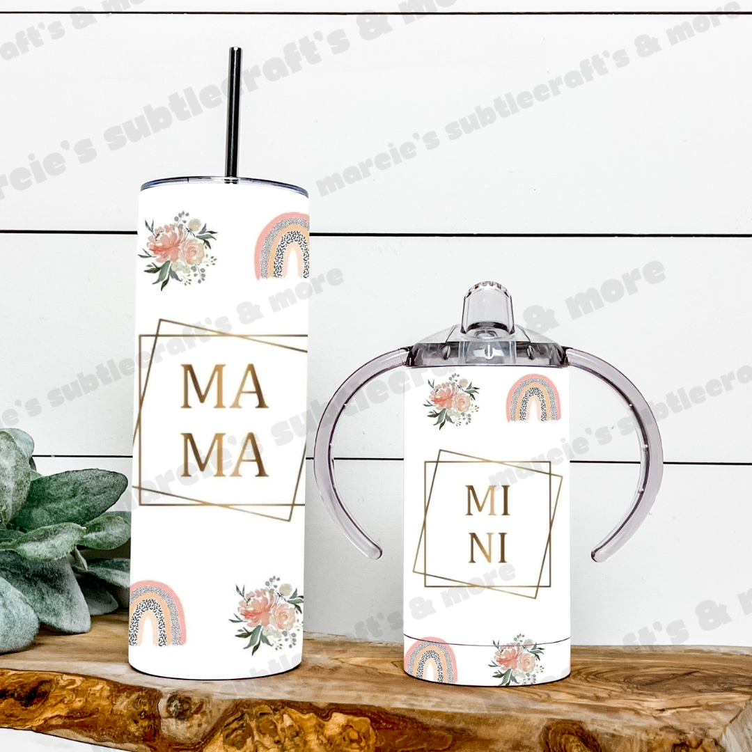 Mama and Mini tumbler set Highland Cow