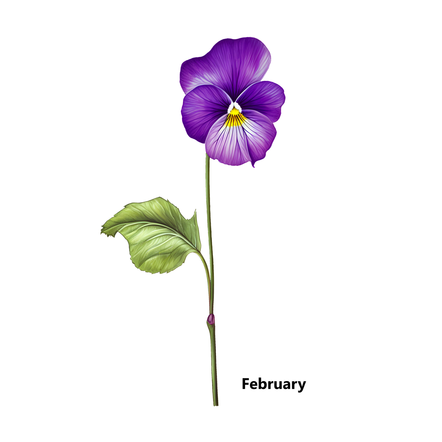 Birth Flower Customize Decorative Pillow