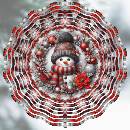Christmas Snowman Wind Spinner