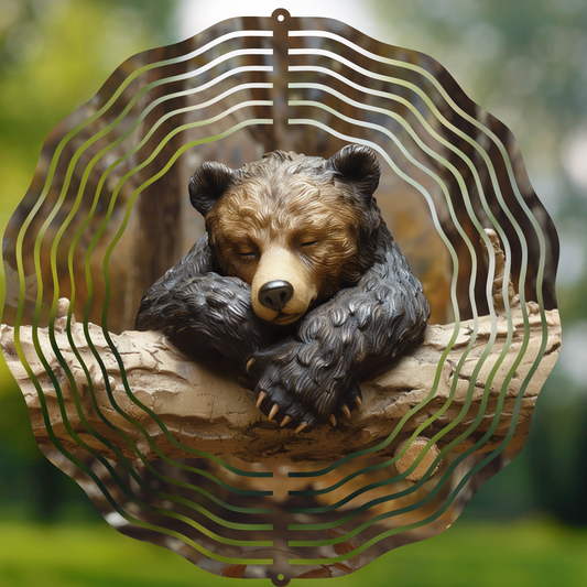 Cozy Bear Wind Spinner