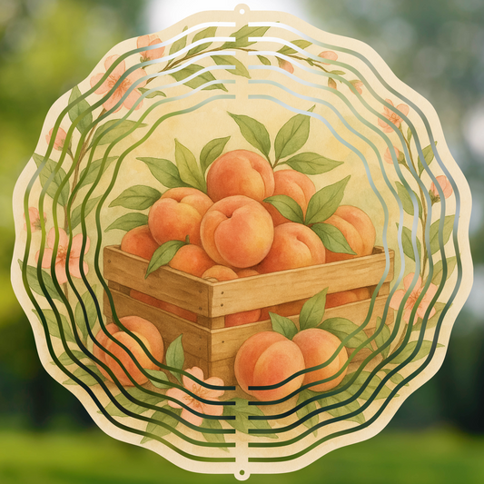 The Peach Harvest Wind Spinner