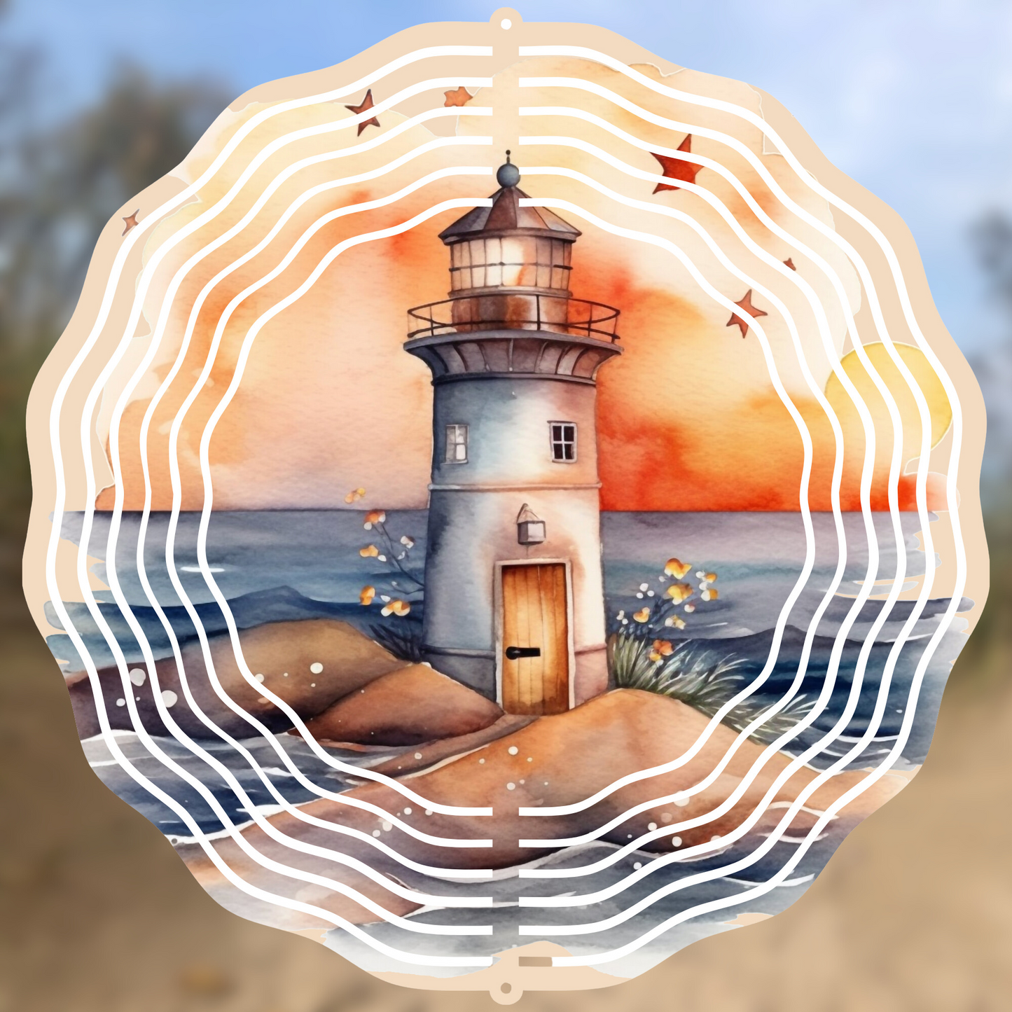 Lighthouse Wind Spinner