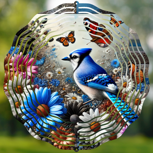 Bluejay Meadow Melody Wind Spinner