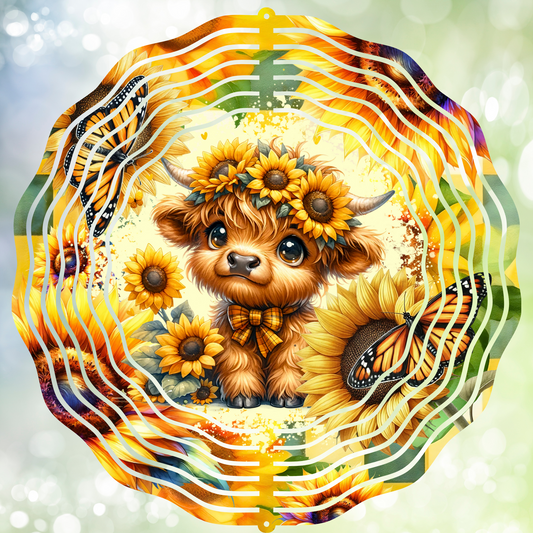 Sunny Moo Wind Spinner