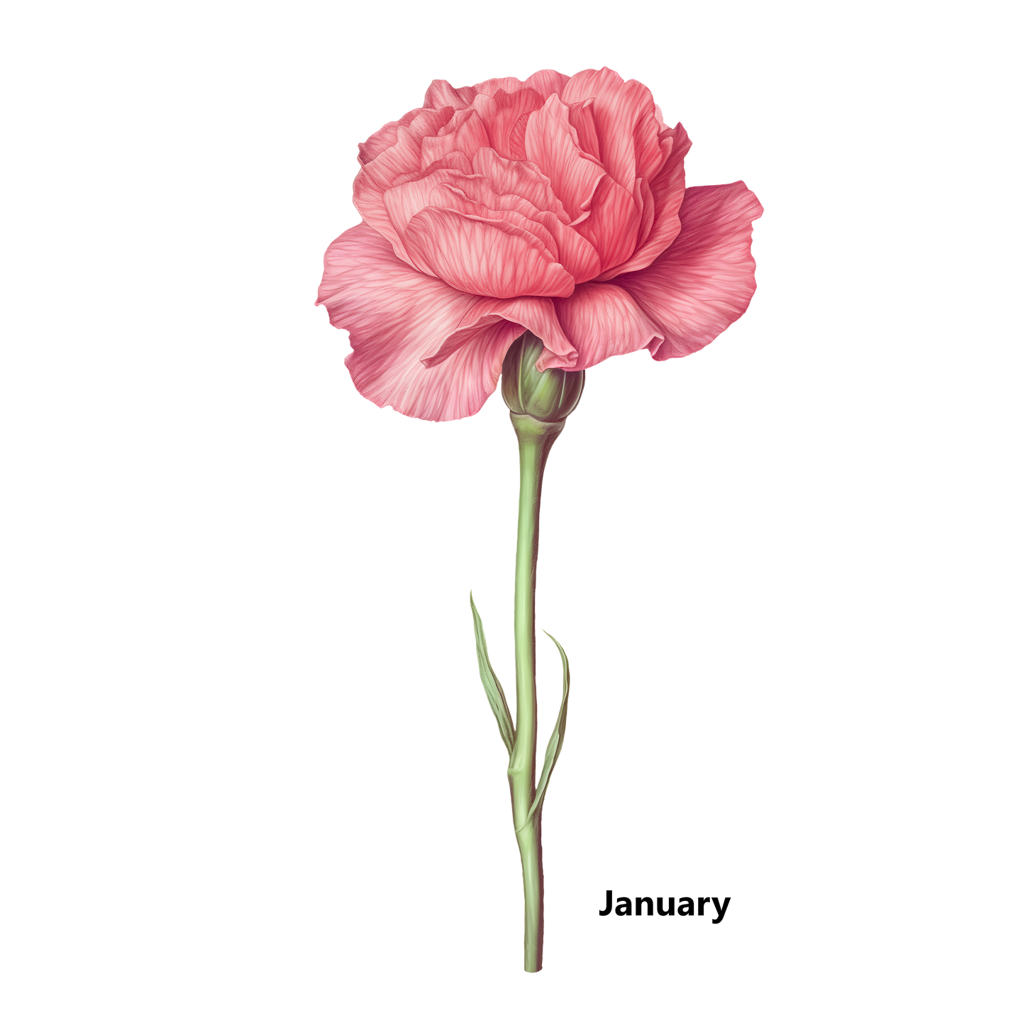 Birth Flower Customize Decorative Pillow