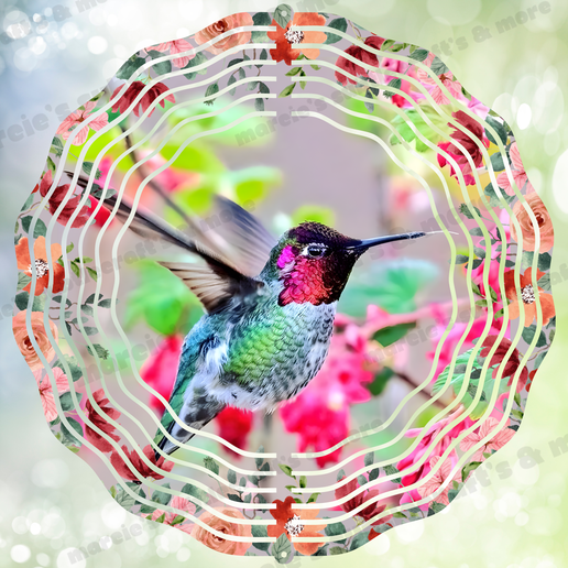 hummingbird wind spinner