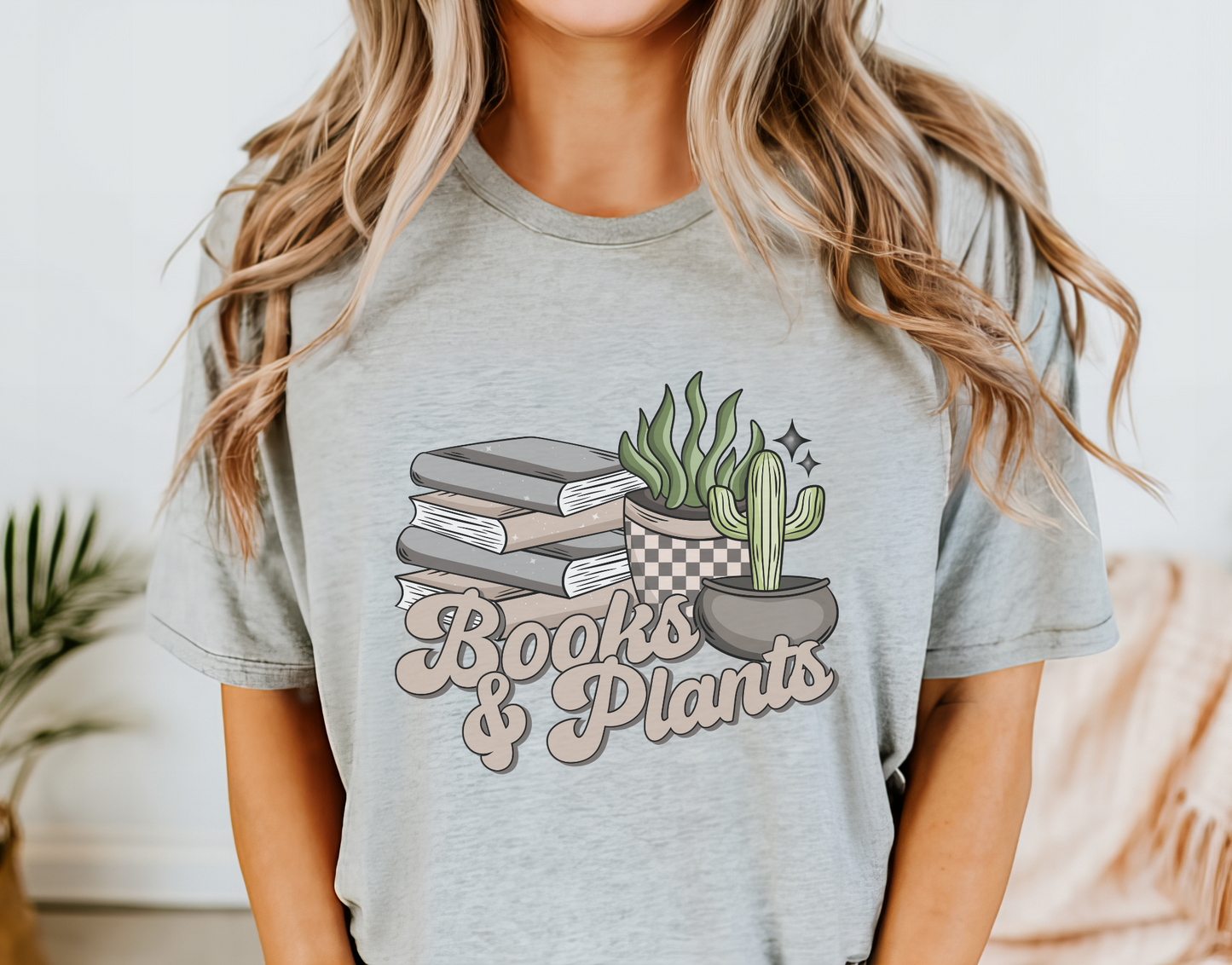 Book and Plants T-Shirt