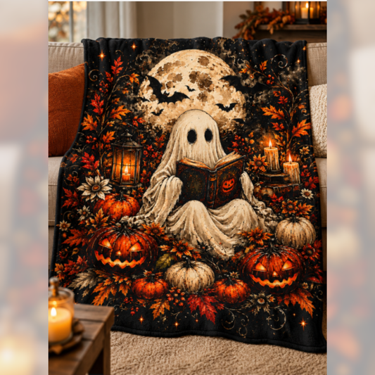 Spooky Stories & Cozy Nights Sherpa Fleece Blanket