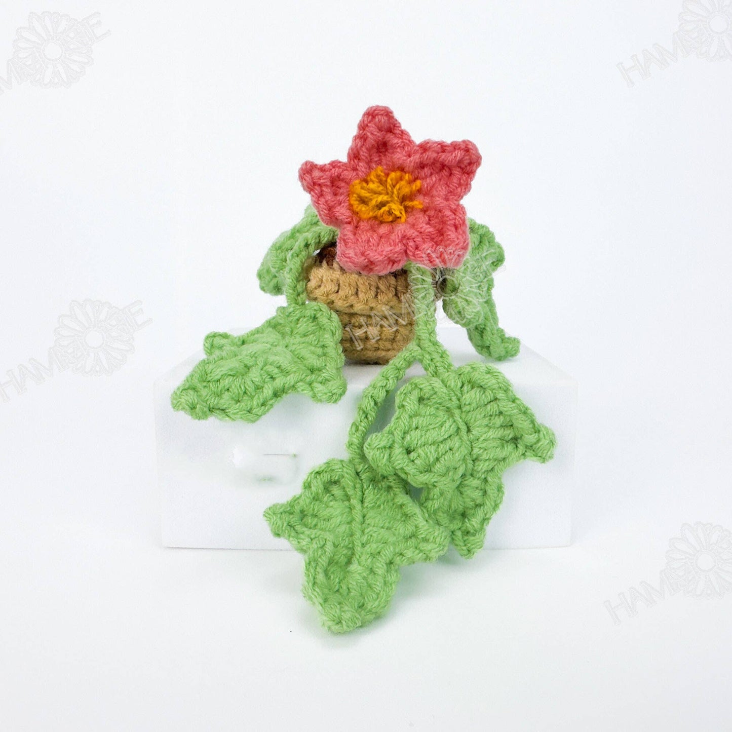 Crochet Plant Car Vent Clip, Crochet Plant Car Air Freshener
