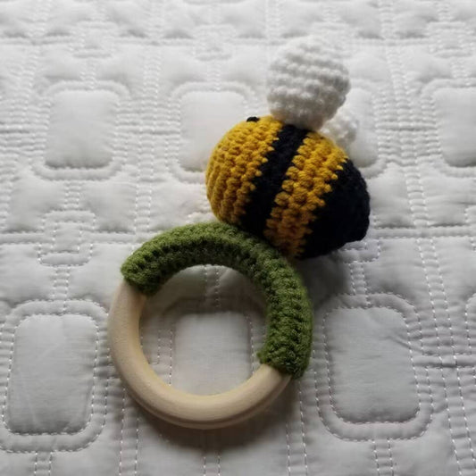 Handmade Crochet Rattle – Cute Bee Design for Babies