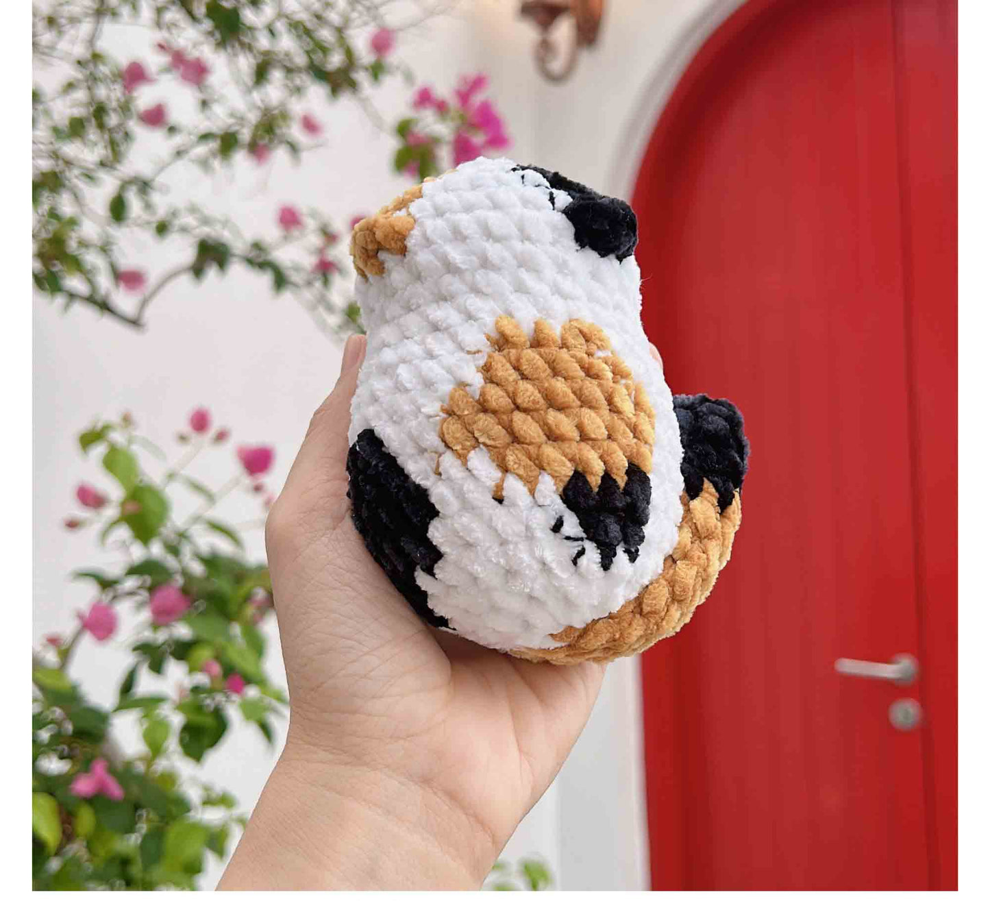 Crochet Palm Loaf Cat, Cute Amigurumi Cat, Handmade Animals