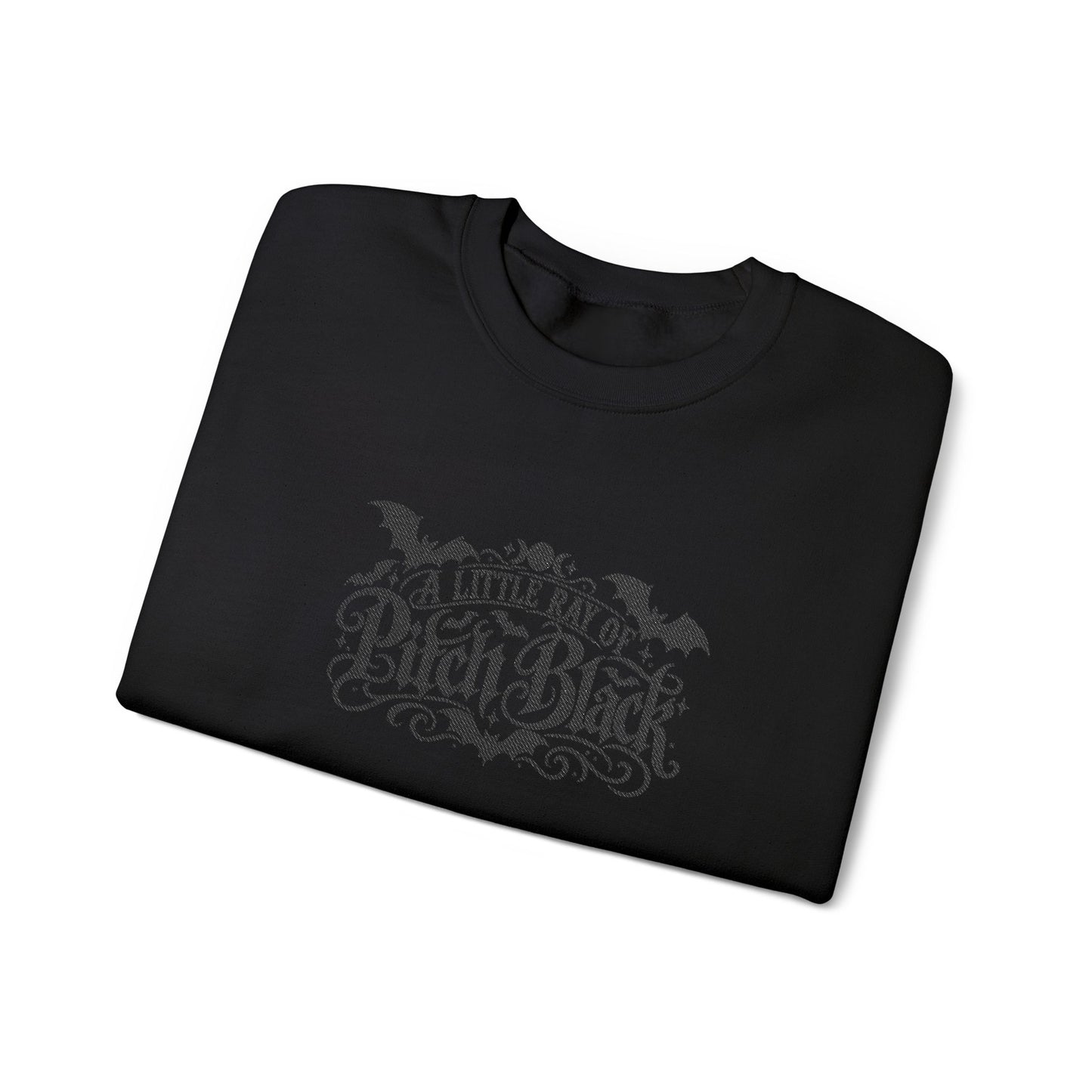 A Little Ray of Pitch Black Crewneck Sweatshirt