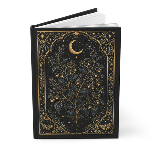 Celestial Moon Hardcover Journal
