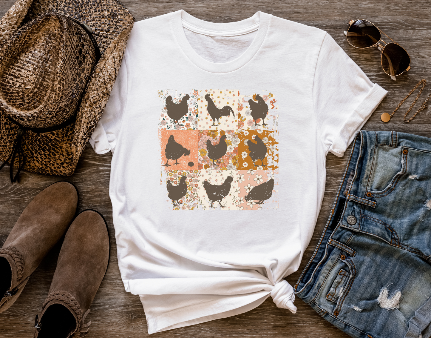 Boho Farm Animal Tee