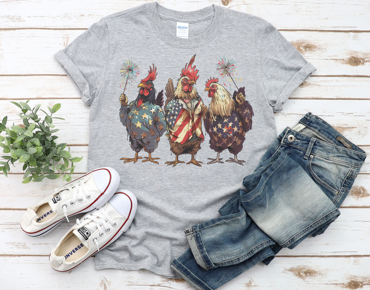 Patriotic Chicken T-Shirt