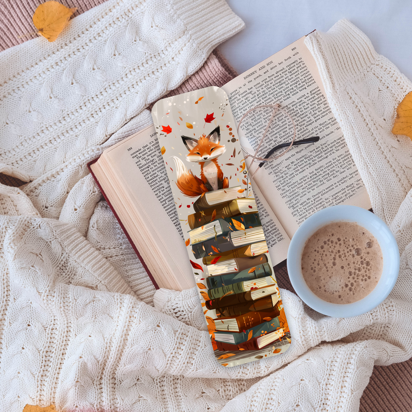 Fall Animal Bookstack Bookmarks