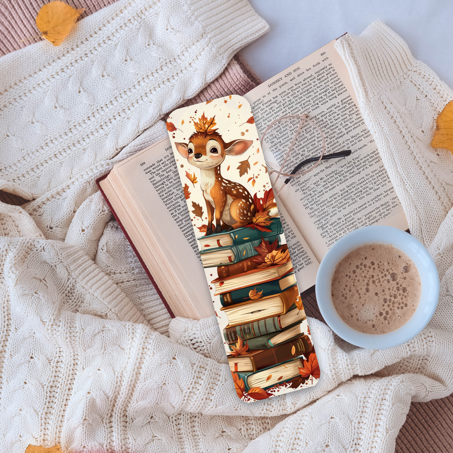 Fall Animal Bookstack Bookmarks