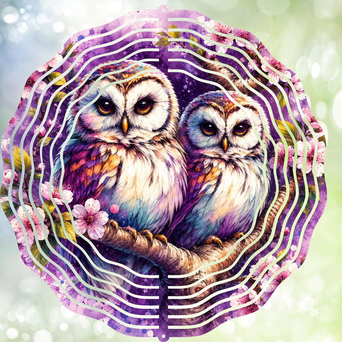 Enchanted Owls Wind Spinner