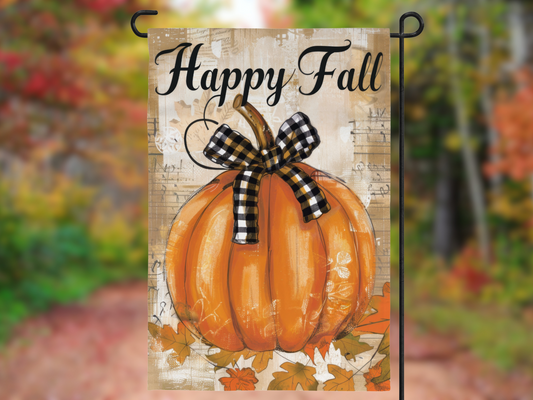 Happy Fall Pumpkin Garden Flag