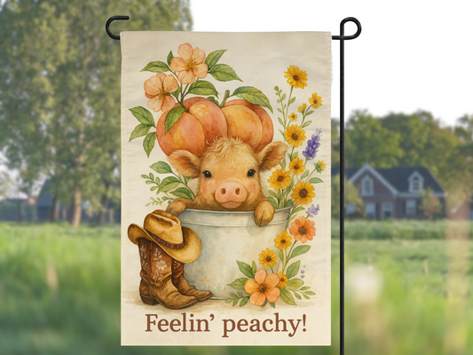 Feelin’ Peachy Garden Flag