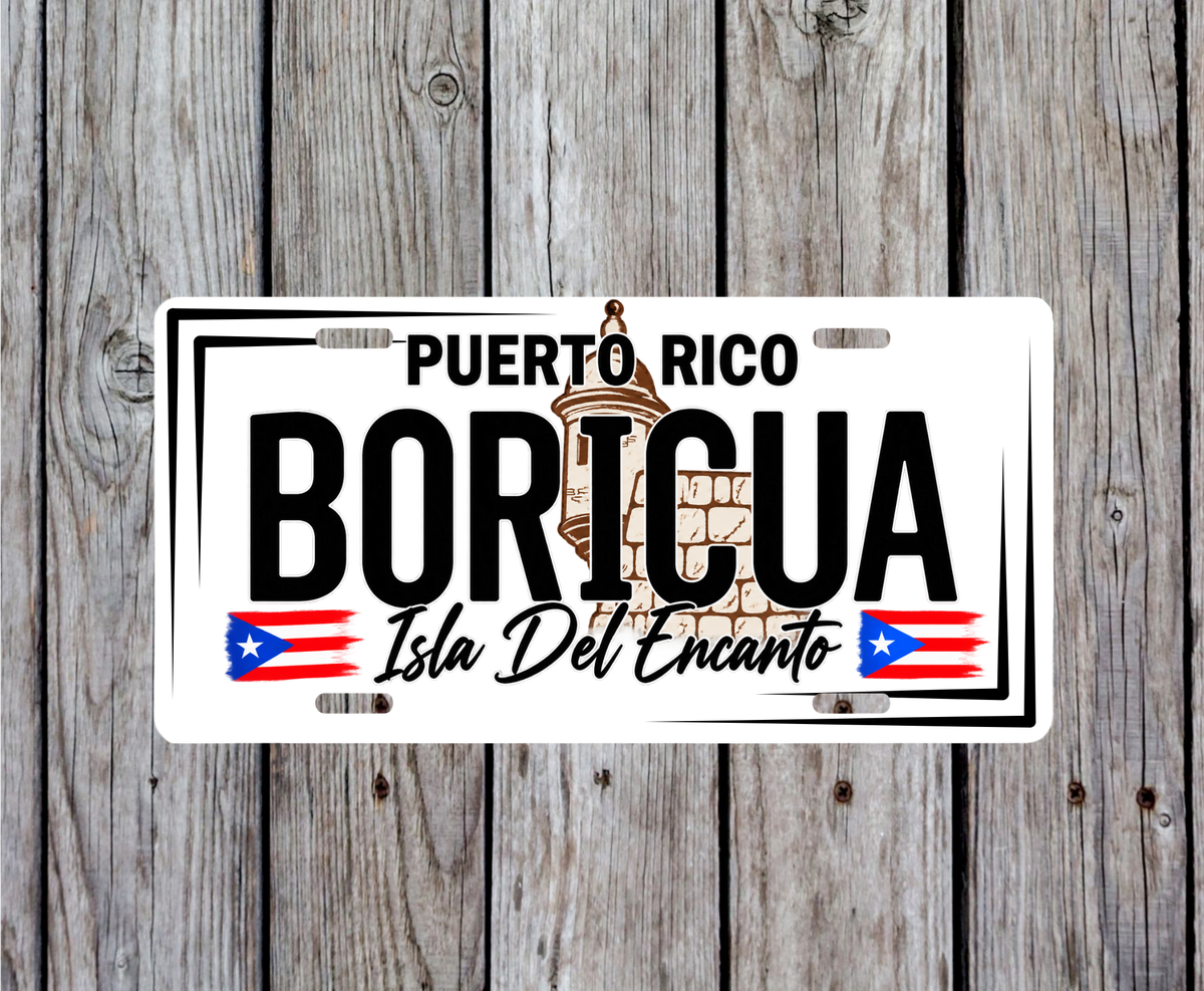 Boricua License Plate