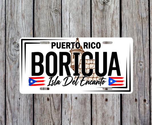 Boricua License Plate