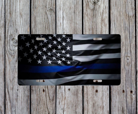 Thin Blue Line License Plate