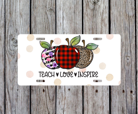 Teacher License Plate